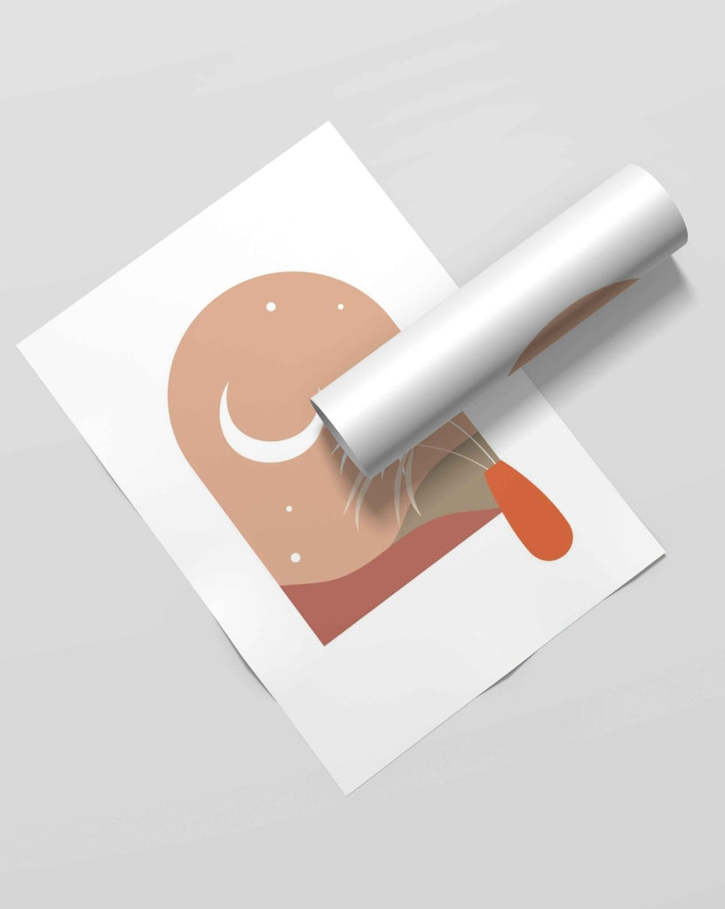 Delicate Abstract Art Frame For Wall Decor- Funkydecors Xs / Roll Posters Prints & Visual Artwork