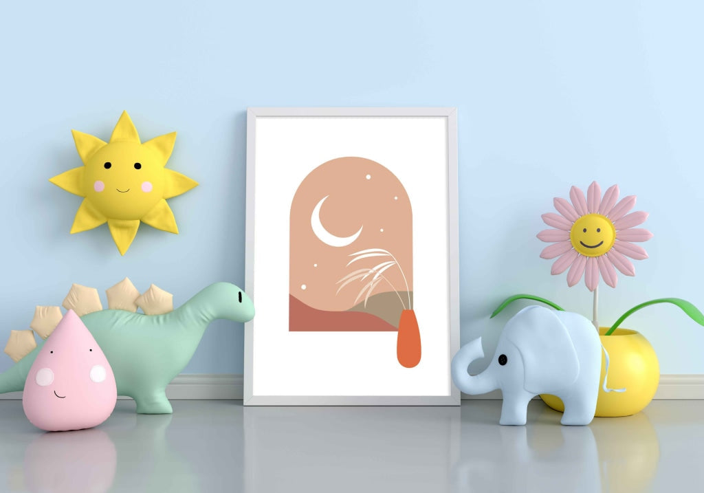 Delicate Abstract Art Frame For Wall Decor- Funkydecors Xs / White Posters Prints & Visual Artwork