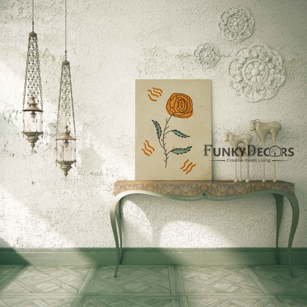 Delicate Floral Art Frame For Wall Decor- Funkydecors Posters Prints & Visual Artwork