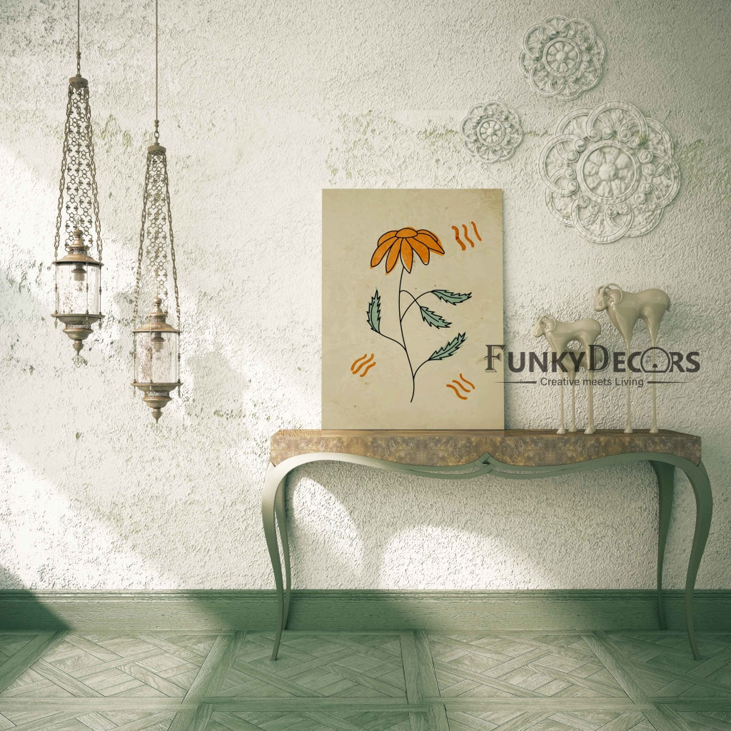 Delicate Floral Art Frame For Wall Decor- Funkydecors Posters Prints & Visual Artwork
