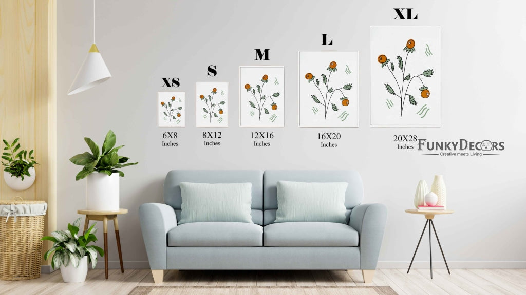 Delicate Floral Bud Art Frame For Wall Decor- Funkydecors Posters Prints & Visual Artwork