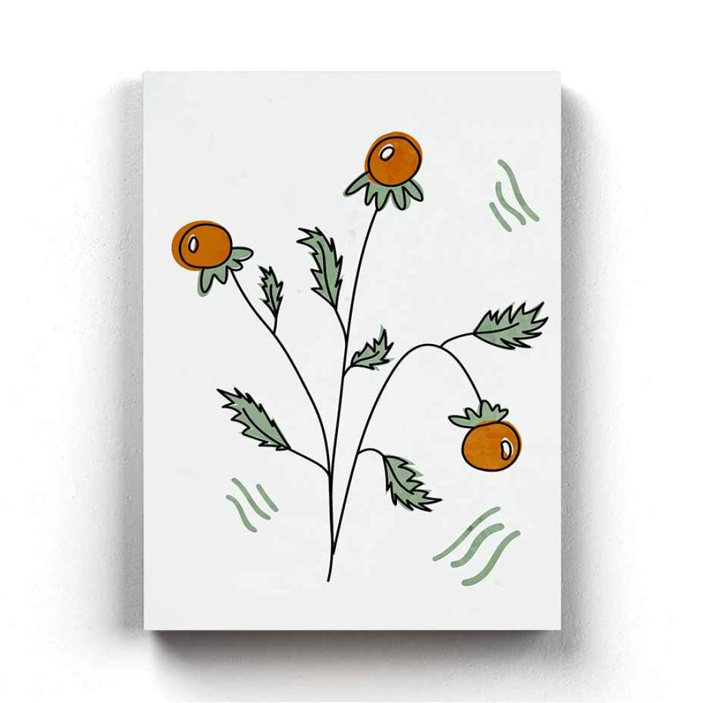 Delicate Floral Bud Art Frame For Wall Decor- Funkydecors Xs / Canvas Posters Prints & Visual