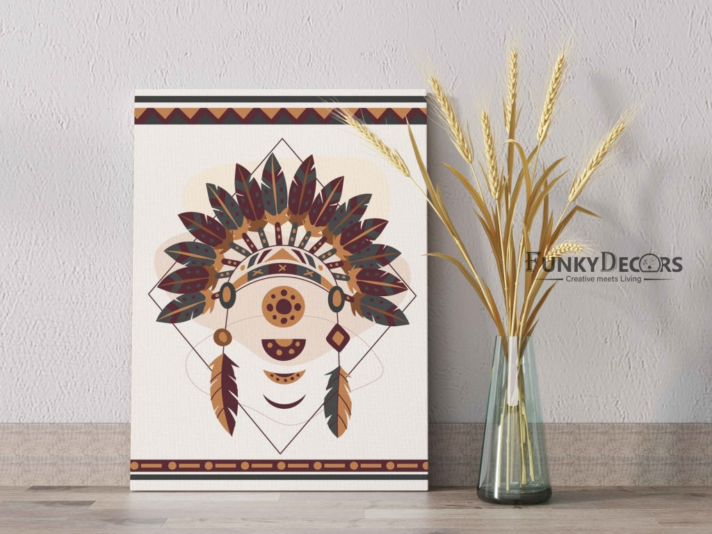 Demon Art -Tribal Frame For Wall Decor- Funkydecors Posters Prints & Visual Artwork