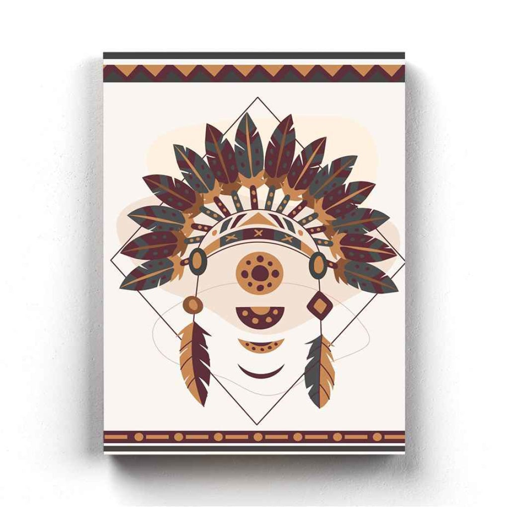 Demon Art -Tribal Frame For Wall Decor- Funkydecors Xs / Canvas Posters Prints & Visual Artwork
