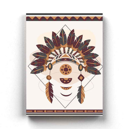 Demon Art -Tribal Frame For Wall Decor- Funkydecors Xs / Canvas Posters Prints & Visual Artwork