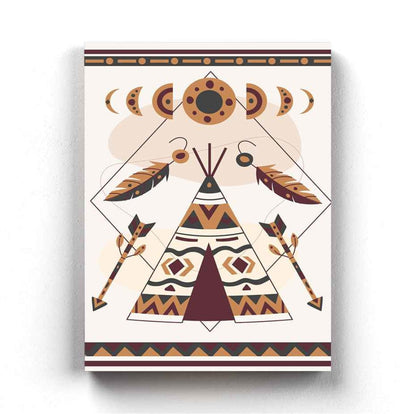 Demon Art -Tribal Frame For Wall Decor- Funkydecors Xs / Canvas Posters Prints & Visual Artwork