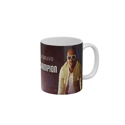 Dj Bravo Champion CSK Coffee Ceramic Mug 350 ML-FunkyDecors IPL Mugs FunkyDecors