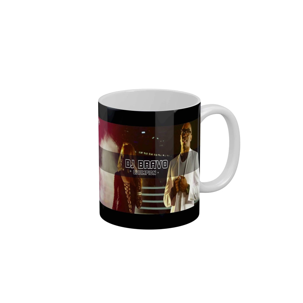 Dj Bravo Champion CSK Coffee Ceramic Mug 350 ML-FunkyDecors IPL Mugs FunkyDecors