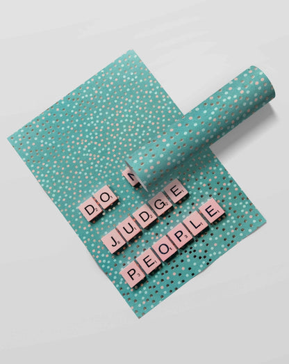 Do Not Judge People - Life Quotes Art Frame For Wall Decor- Funkydecors Xs / Roll Posters Prints &