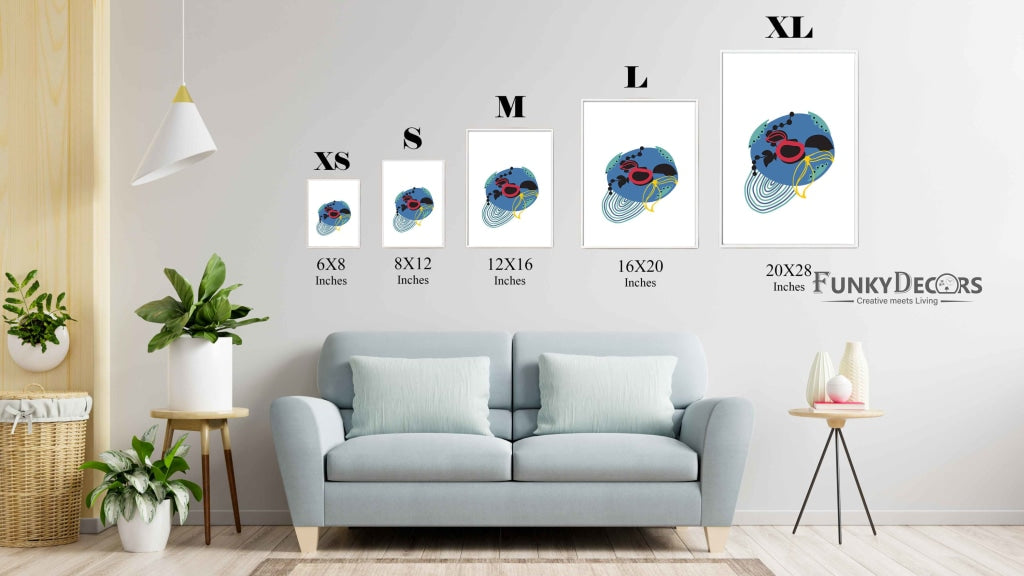 Doddle Abstract Art Frame For Wall Decor- Funkydecors Posters Prints & Visual Artwork