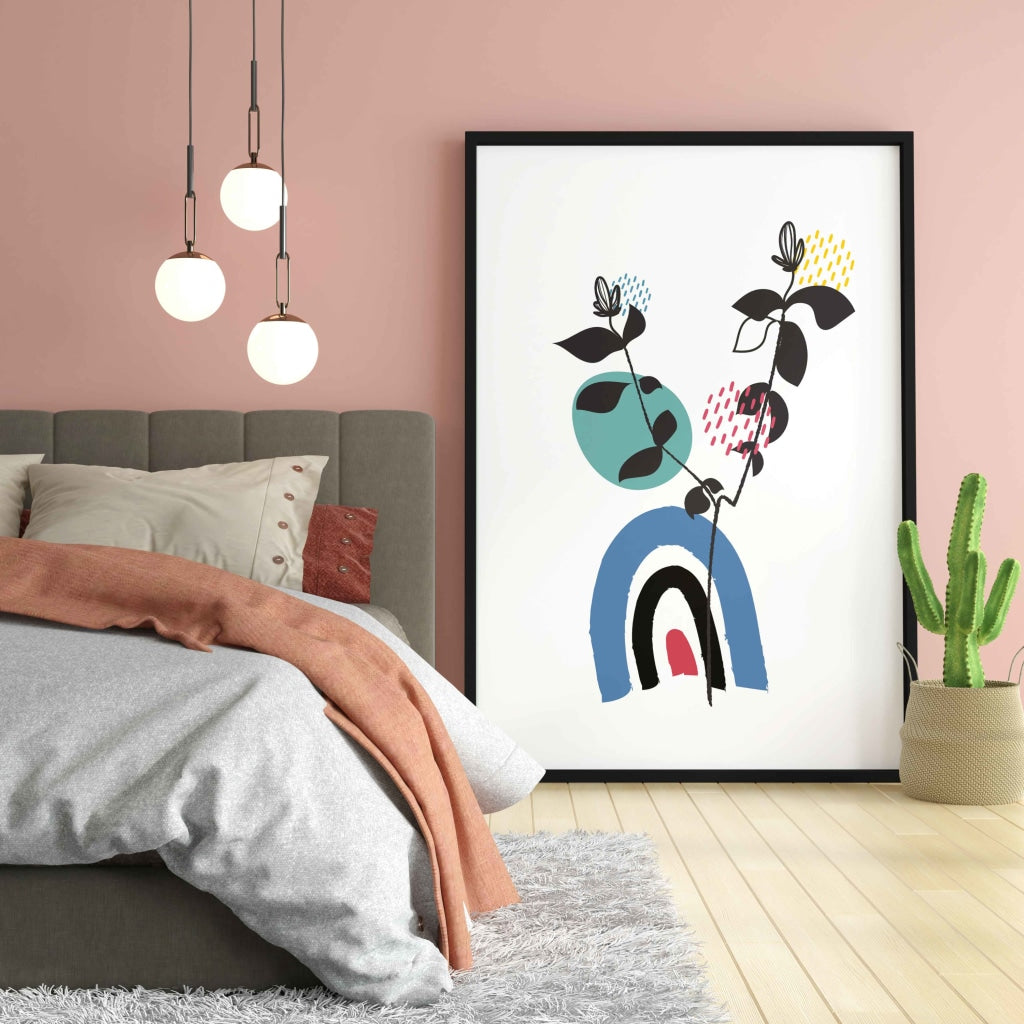 Doddle Abstract Art Frame For Wall Decor- Funkydecors Xs / Black Posters Prints & Visual Artwork
