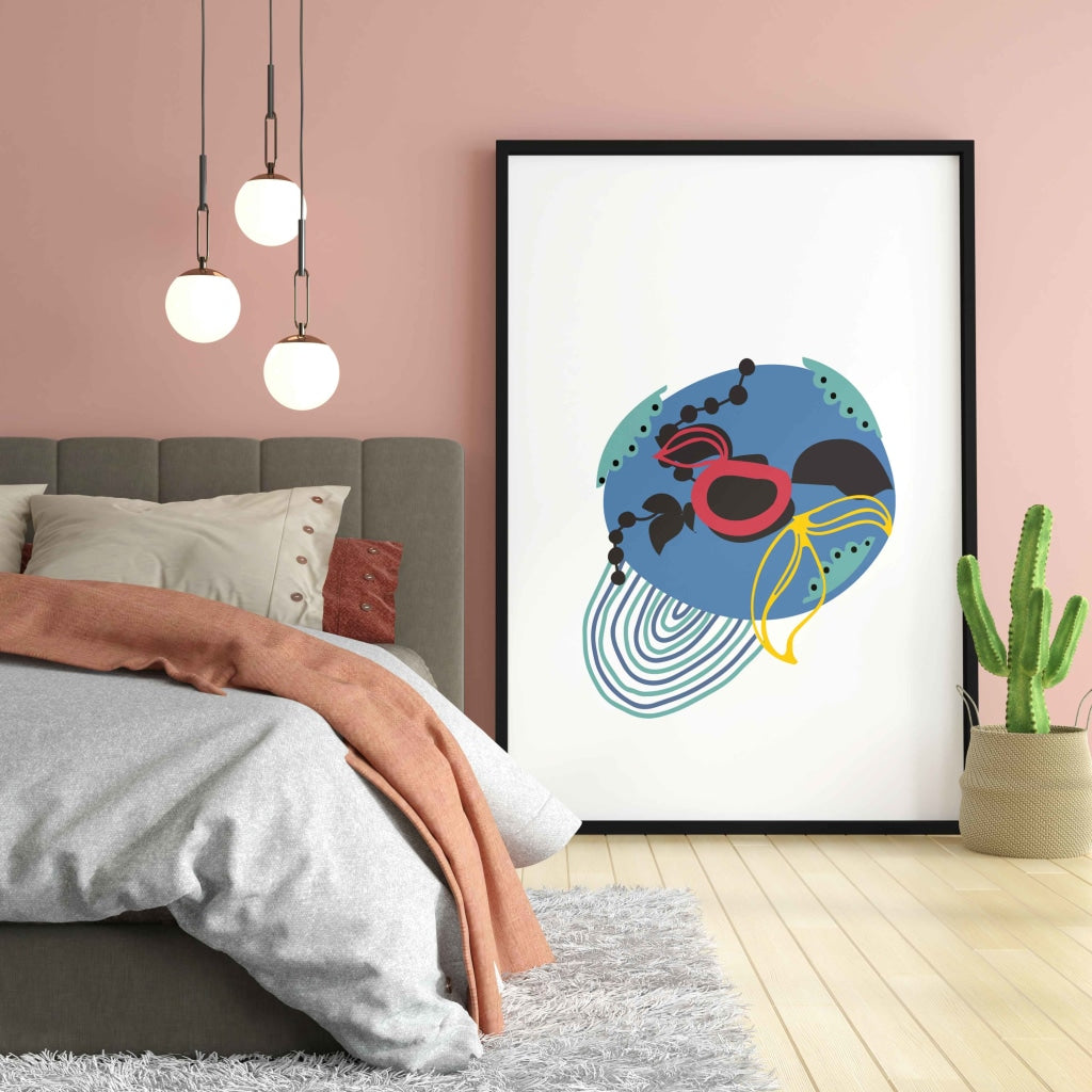 Doddle Abstract Art Frame For Wall Decor- Funkydecors Xs / Black Posters Prints & Visual Artwork