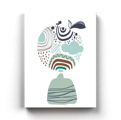 Doddle Abstract Art Frame For Wall Decor- Funkydecors Xs / Canvas Posters Prints & Visual Artwork