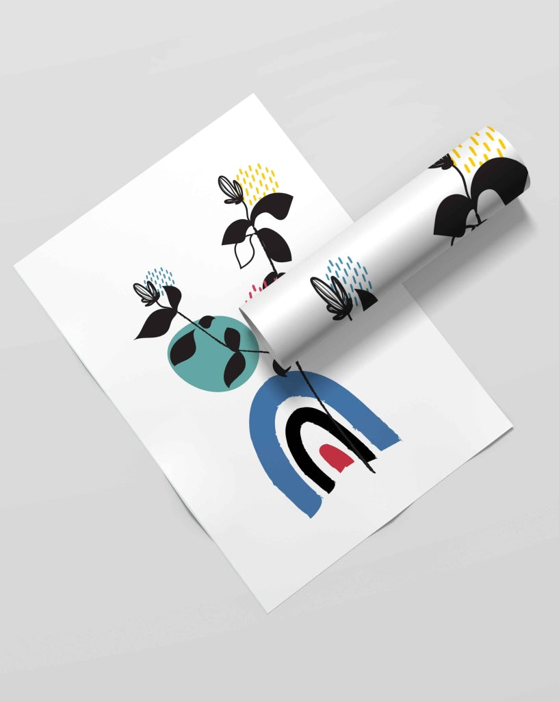 Doddle Abstract Art Frame For Wall Decor- Funkydecors Xs / Roll Posters Prints & Visual Artwork