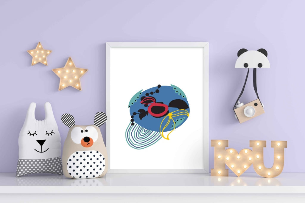 Doddle Abstract Art Frame For Wall Decor- Funkydecors Xs / White Posters Prints & Visual Artwork