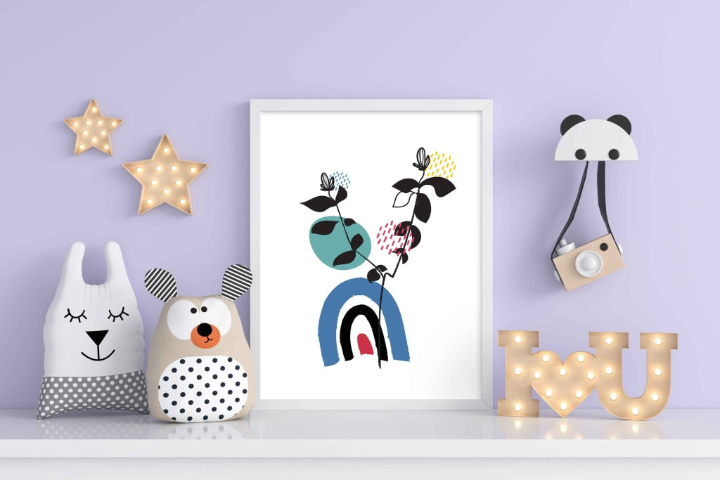 Doddle Abstract Art Frame For Wall Decor- Funkydecors Xs / White Posters Prints & Visual Artwork