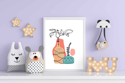 Doddle Abstract Art Frame For Wall Decor- Funkydecors Xs / White Posters Prints & Visual Artwork