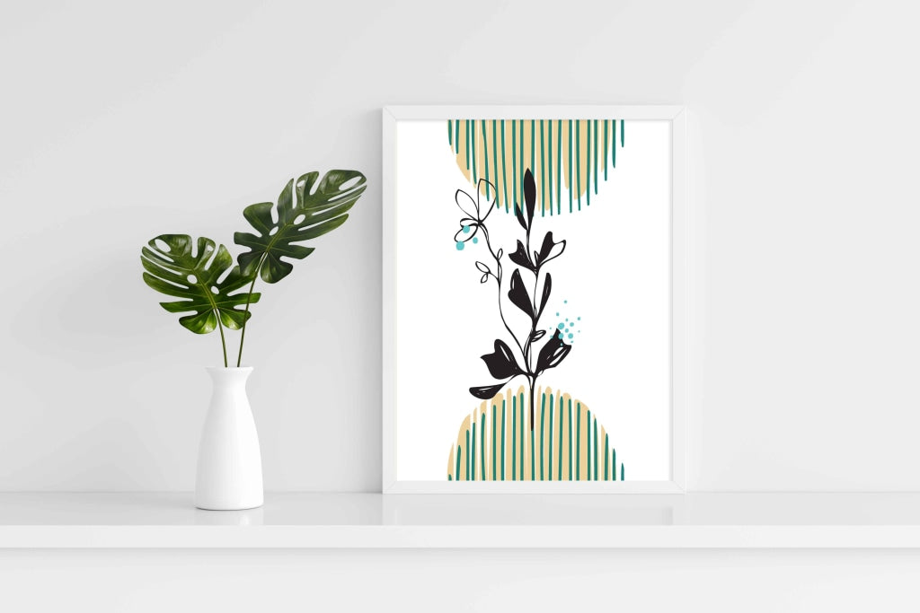 Doddle Abstract Art Frame For Wall Decor- Funkydecors Xs / White Posters Prints & Visual Artwork