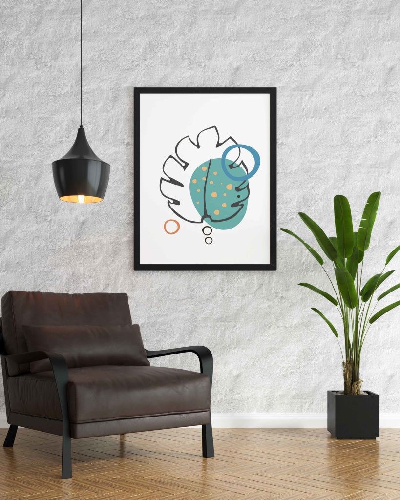 Doddle Line Art Frame For Wall Decor- Funkydecors Xs / Black Posters Prints & Visual Artwork