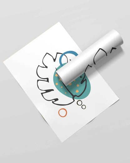 Doddle Line Art Frame For Wall Decor- Funkydecors Xs / Roll Posters Prints & Visual Artwork