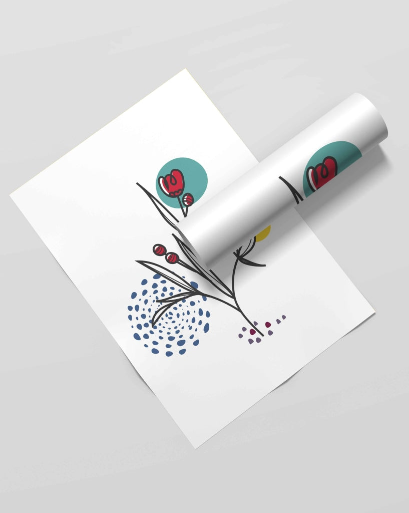 Doddle Line Art Frame For Wall Decor- Funkydecors Xs / Roll Posters Prints & Visual Artwork