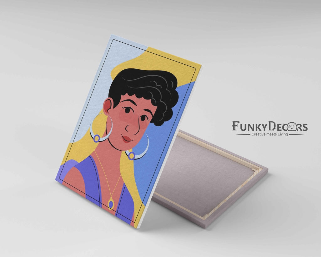 Dramatic Women Portrait Art Frame For Wall Decor- Funkydecors Posters Prints & Visual Artwork