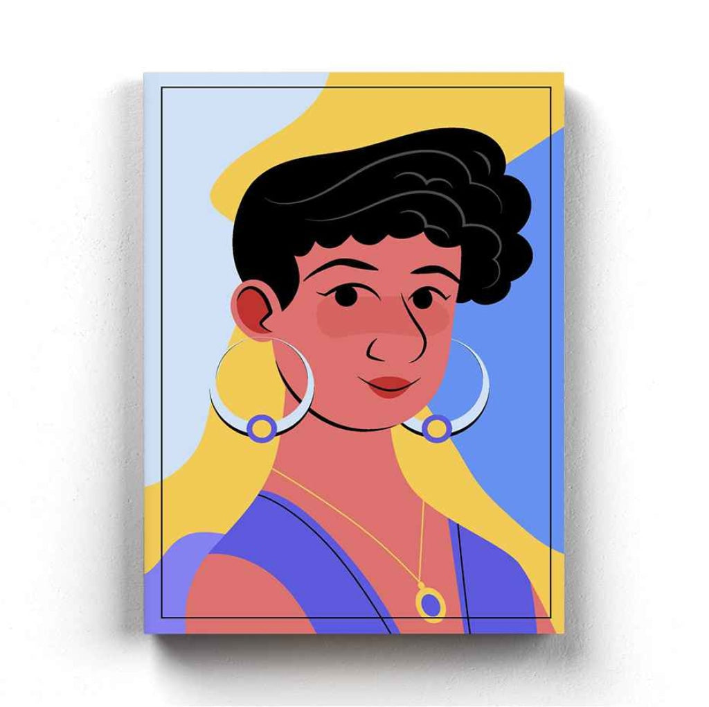 Dramatic Women Portrait Art Frame For Wall Decor- Funkydecors Xs / Canvas Posters Prints & Visual