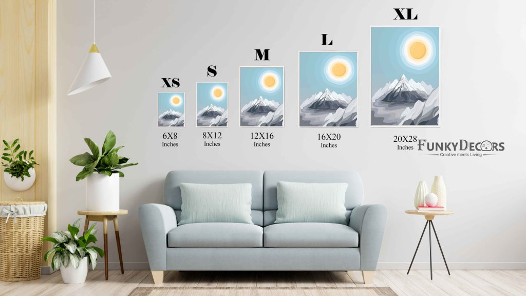 Dreamy Mountain - Nature Art Frame For Wall Decor- Funkydecors Posters Prints & Visual Artwork