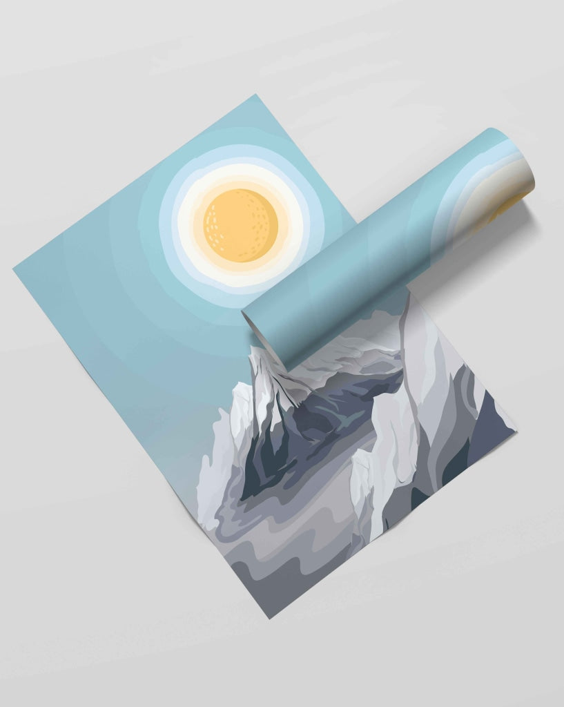 Dreamy Mountain - Nature Art Frame For Wall Decor- Funkydecors Xs / Roll Posters Prints & Visual