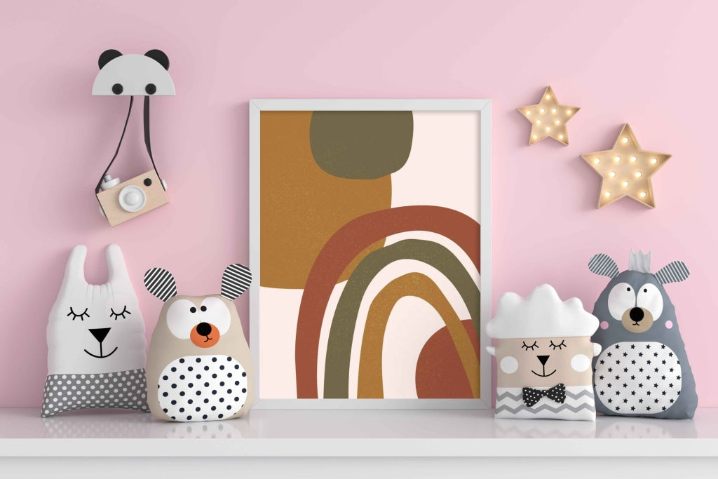 Earthy Tone Minimal Portrait Art Frame For Wall Decor- Funkydecors Xs / White Posters Prints &