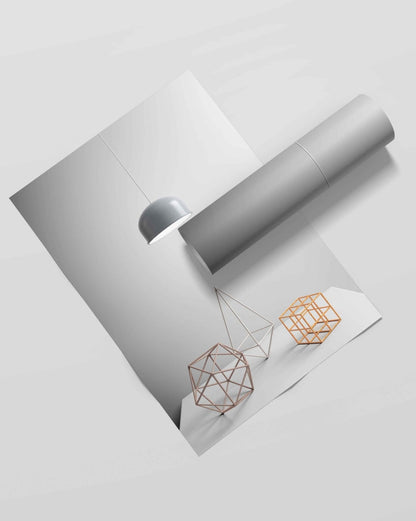 Elegant Design Geometric Art Frame For Wall Decor- Funkydecors Xs / Roll Posters Prints & Visual