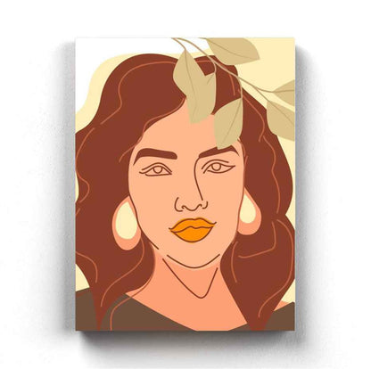 Elegant Design Minimal Women Portrait Art Frame For Wall Decor- Funkydecors Xs / Canvas Posters