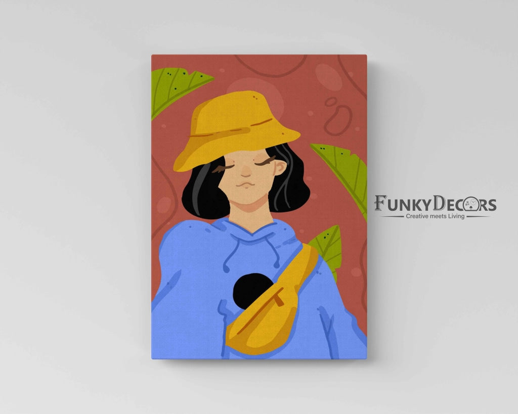 Elegant Design Women Portrait Art Frame For Wall Decor- Funkydecors Posters Prints & Visual Artwork