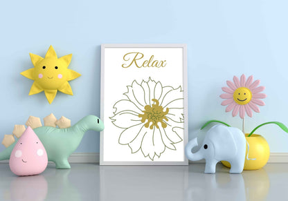 Elegant Floral Art Frame For Wall Decor- Funkydecors Xs / White Posters Prints & Visual Artwork