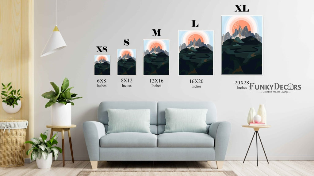 Elegant Nature Art Frame For Wall Decor- Funkydecors Posters Prints & Visual Artwork