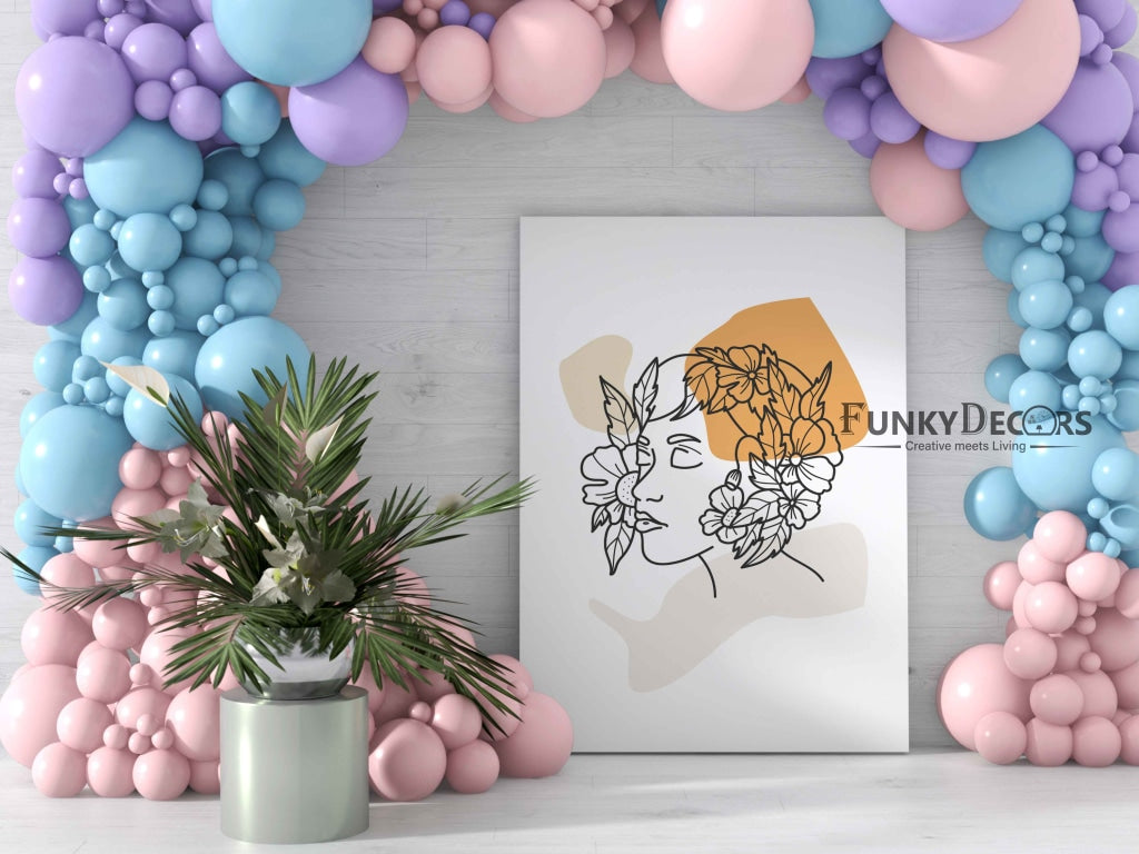 Elegant Women Line Art Frame For Wall Decor- Funkydecors Posters Prints & Visual Artwork