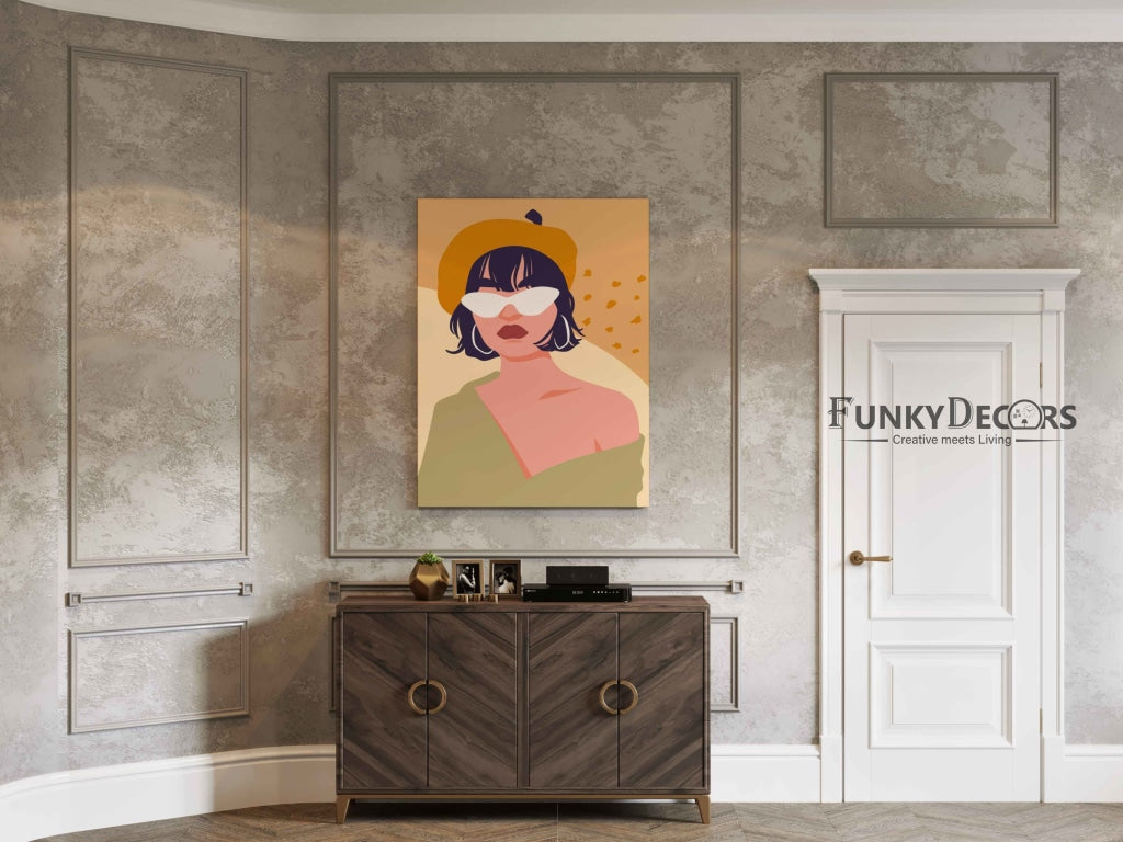 Elegant Women Portrait Art Frame For Wall Decor- Funkydecors Posters Prints & Visual Artwork