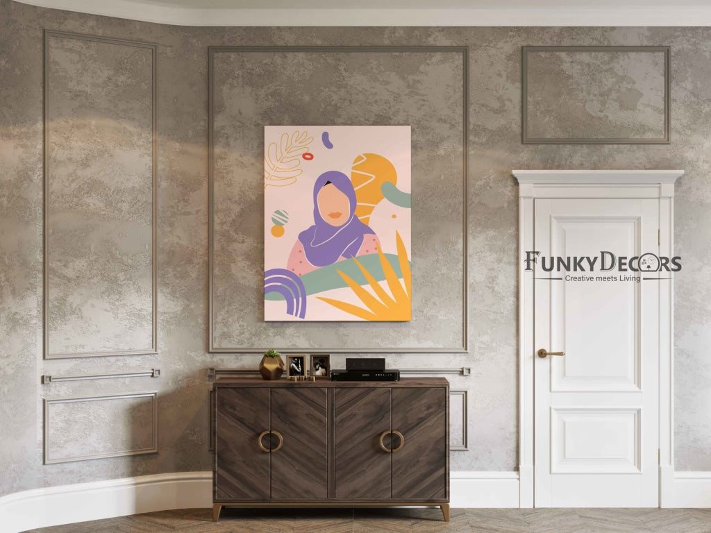Elegant Women Portrait Art Frame For Wall Decor- Funkydecors Posters Prints & Visual Artwork