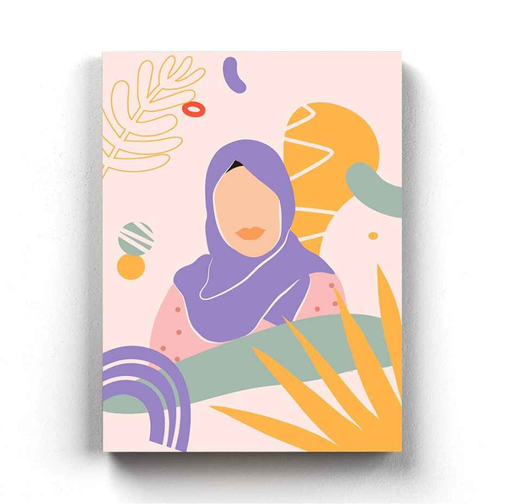 Elegant Women Portrait Art Frame For Wall Decor- Funkydecors Xs / Canvas Posters Prints & Visual