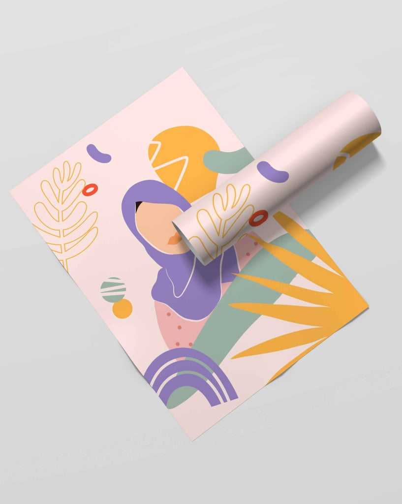 Elegant Women Portrait Art Frame For Wall Decor- Funkydecors Xs / Roll Posters Prints & Visual