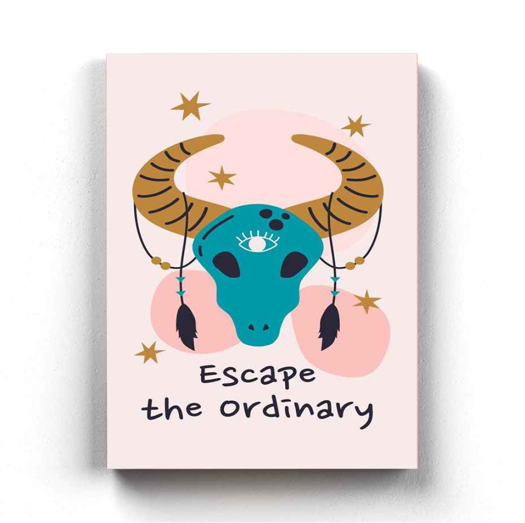 Escape The Ordinary- Tribal Art Frame For Wall Decor- Funkydecors Xs / Canvas Posters Prints &