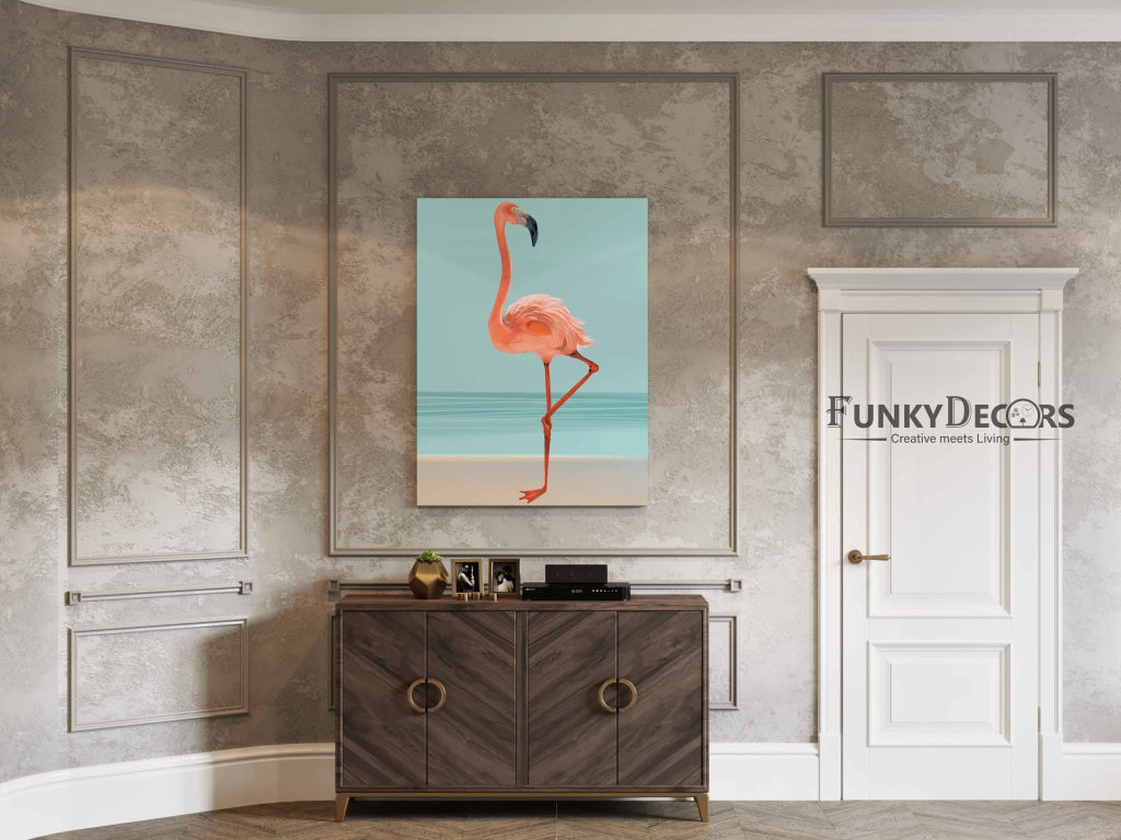 Fabulous Like Flamingo - Animal Art Frame For Wall Decor- Funkydecors Posters Prints & Visual