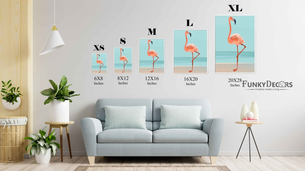 Fabulous Like Flamingo - Animal Art Frame For Wall Decor- Funkydecors Posters Prints & Visual