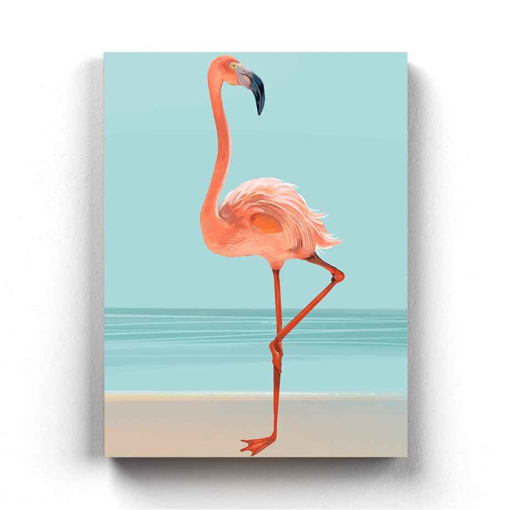 Fabulous Like Flamingo - Animal Art Frame For Wall Decor- Funkydecors Xs / Canvas Posters Prints &
