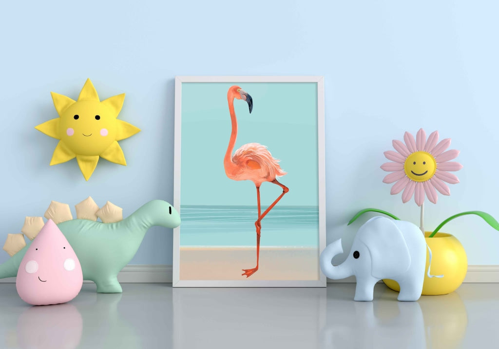 Fabulous Like Flamingo - Animal Art Frame For Wall Decor- Funkydecors Xs / White Posters Prints &