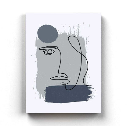 Face Achromatic Art Frame For Wall Decor- Funkydecors Xs / Canvas Posters Prints & Visual Artwork