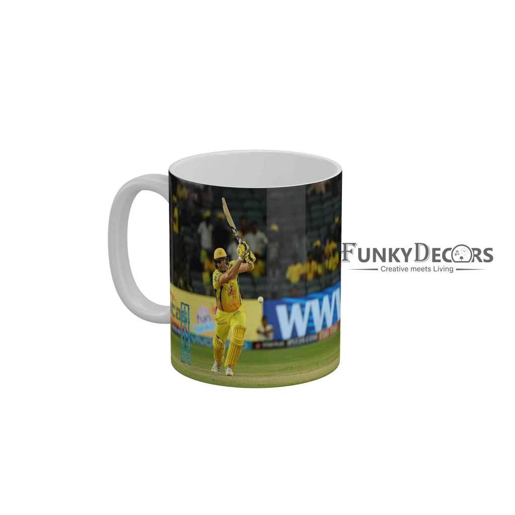Faf du Plessis CSK Coffee Ceramic Mug 350 ML-FunkyDecors IPL Mugs FunkyDecors