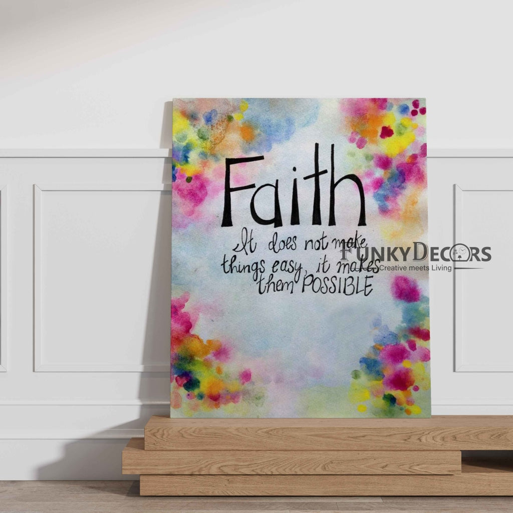 Faith - Motivational Quotes Art Frame For Wall Decor- Funkydecors Posters Prints & Visual Artwork