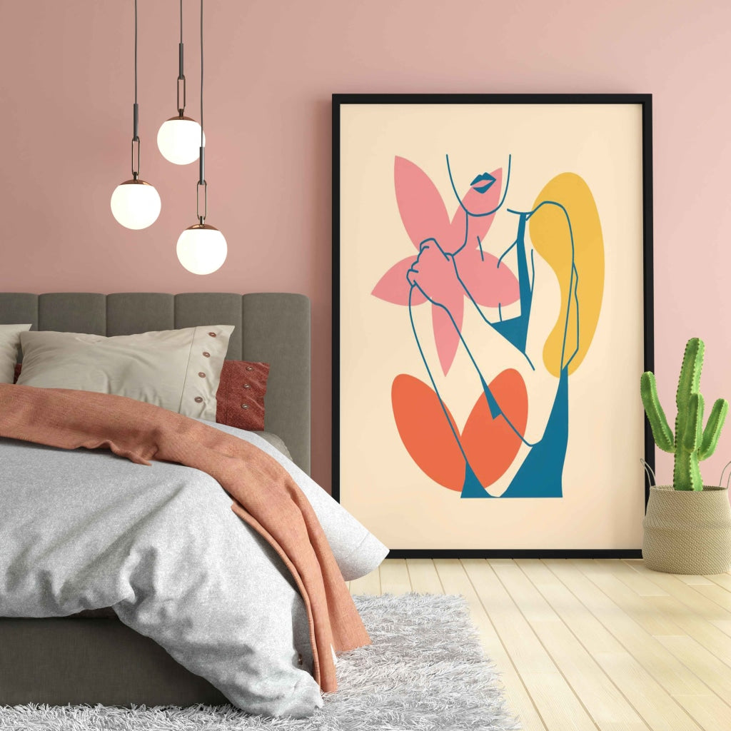 Fashion Colour Block Portrait Frame For Wall Decor- Funkydecors Xs / Black Posters Prints & Visual