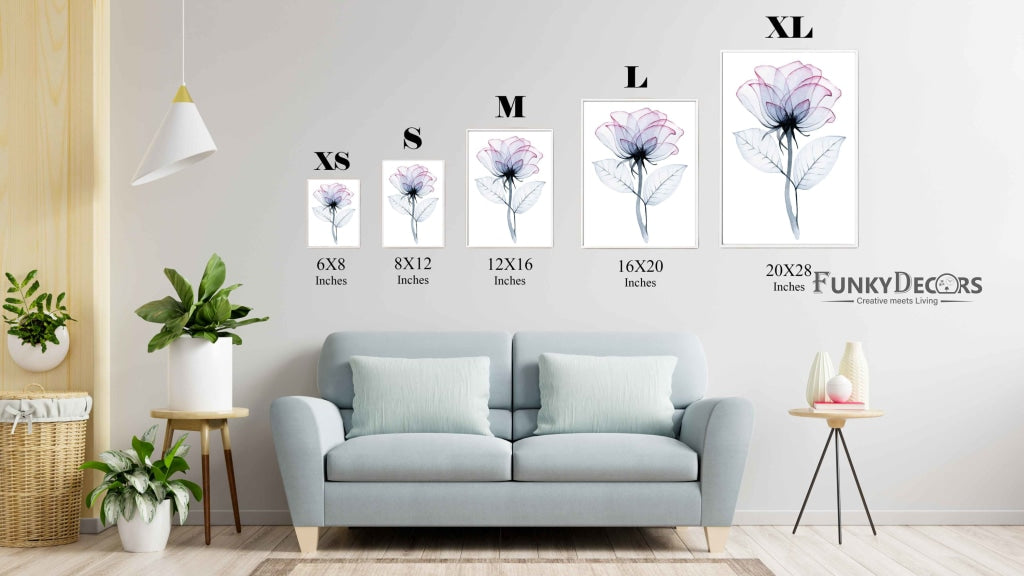 Floral Art Frame For Wall Decor- Funkydecors Posters Prints & Visual Artwork